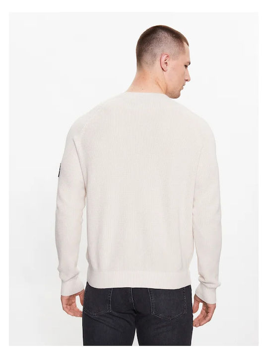 Calvin Klein Herren Langarm-Pullover Beige