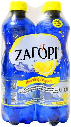 Zagori Газирано Бутилирана вода с аромат на лимон 1x0.5лт
