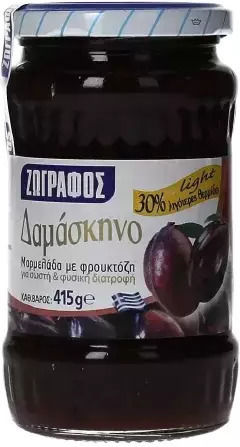 Zografos with Fructose Jam Plum No Sugar Added 415gr