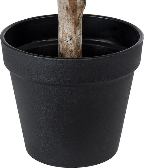 Artificial Plant in Small Pot Ficus Lyrata Beige 35cm GloboStar
