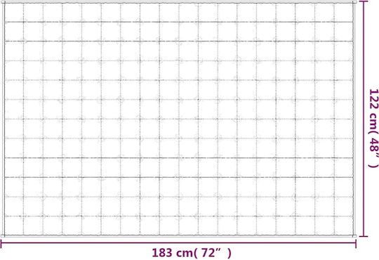 vidaXL Одеяло Гравитация За Канапе 122x183см Син