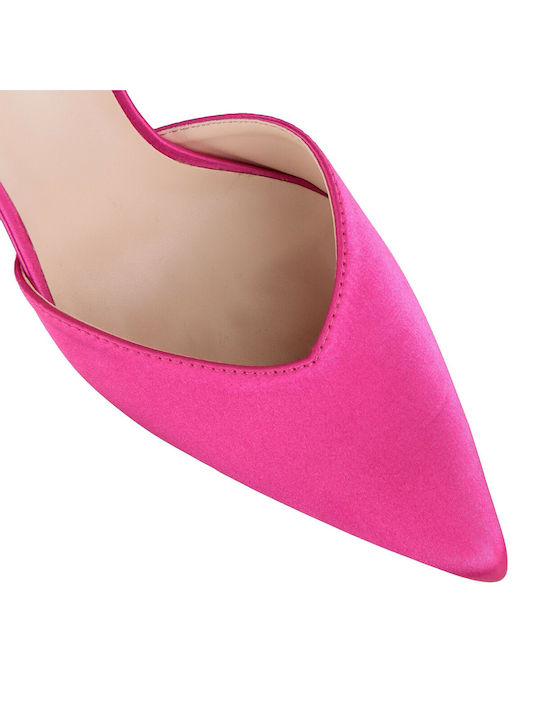 Silia D Pointed Toe Fuchsia Heels with Strap