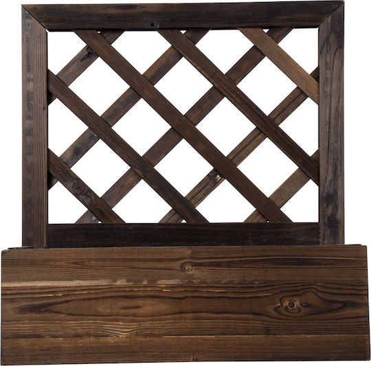 GloboStar Sikinos Wooden Brown Planter Box 38x38x45cm