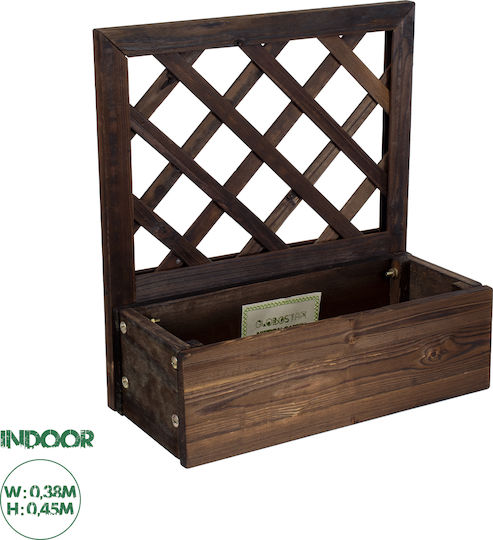 GloboStar Sikinos Planter Box Lemn Maro GloboStar Sikinos Planter Box Lemn Maro