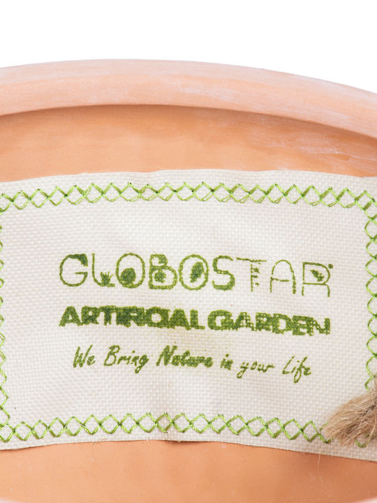 GloboStar Chios Hängend Übertopf Keramik Braun 19.5x19.5x11.5εκ.