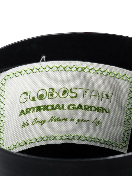 GloboStar Tilos Suspendat Ghiveci Metalic Negru 35x35x15εκ.