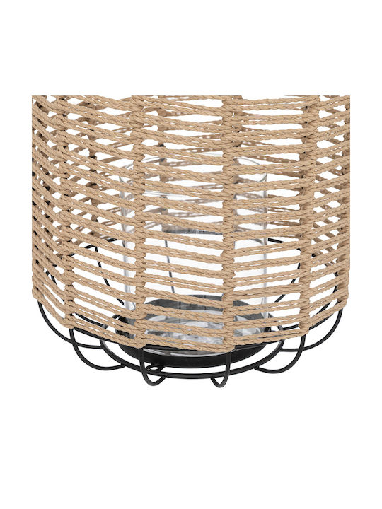 Atmosphera Cosy Metallic Lantern Floor Top Beige 22x22x27.5cm