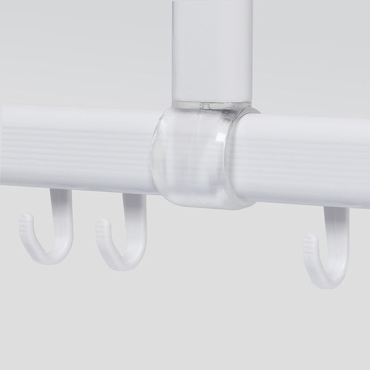 Sealskin Corner Shower Curtain Rod Aluminium White 90x90cm