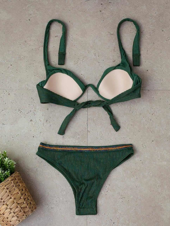 InShoes Set Bikini Χακί