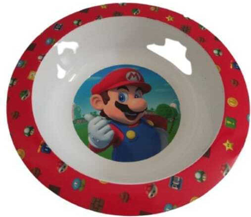 Stor Baby Food Container Set Super Mario made of Plastic Red 2pcs