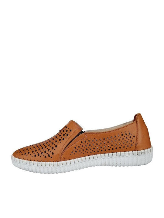 Ανατομικά Γυναικεία Slip-On Δερμάτινα Ταμπά