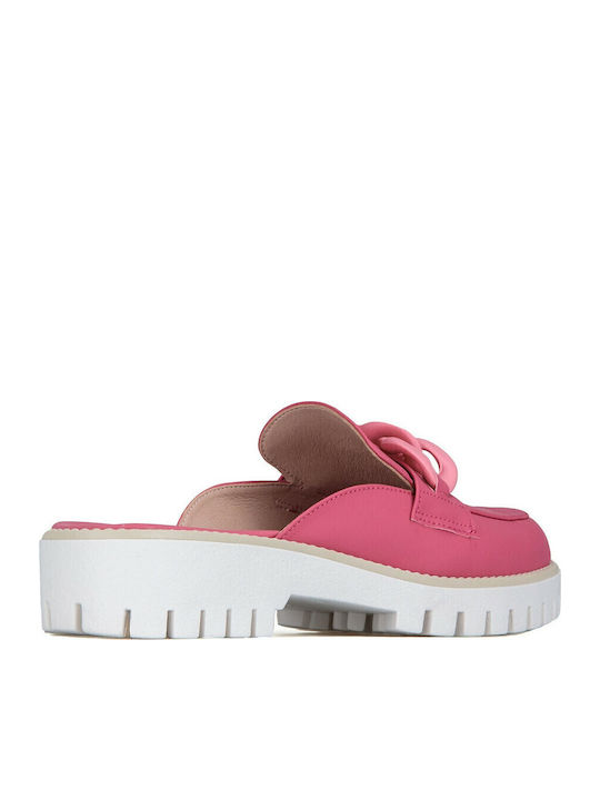 Flat Mules σε Φούξια Χρώμα