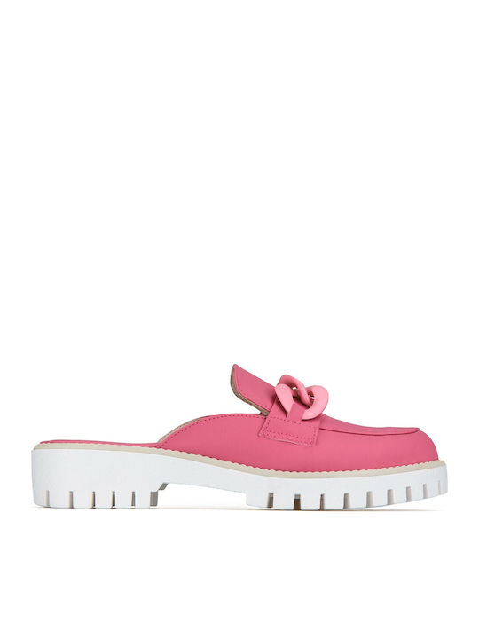 Flat Mules σε Φούξια Χρώμα