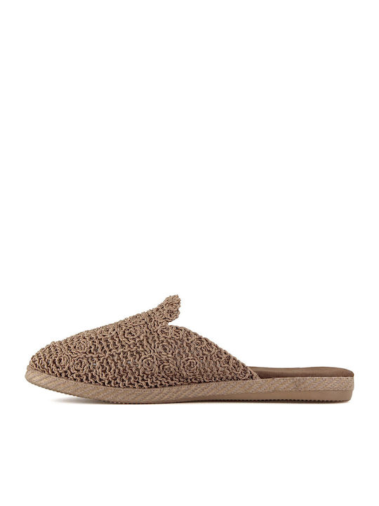 Flat Mules σε Μπεζ Χρώμα