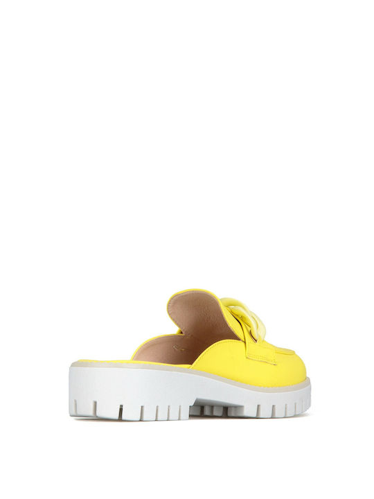 Silia D Flat Mules Yellow