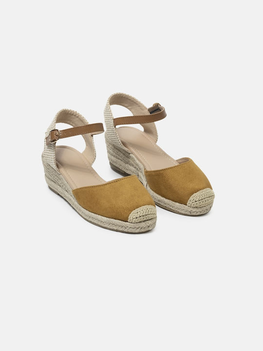 InShoes Platforme dama în stil espadrile Tabac maro