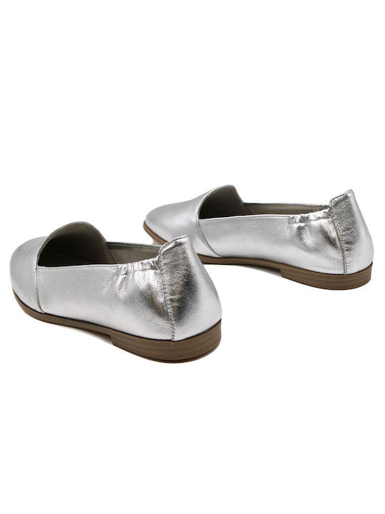 Tamaris Women's Leather Loafers Silver