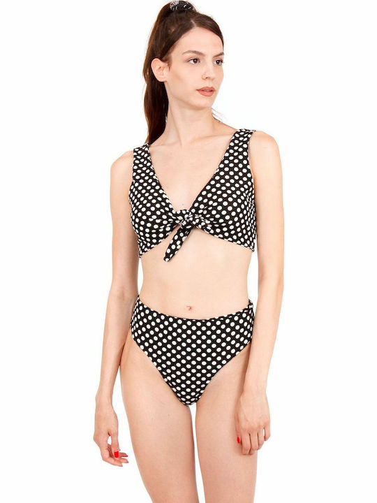 Bikini-Set Polka Dot Schwarz sws-1119 (pouablk)