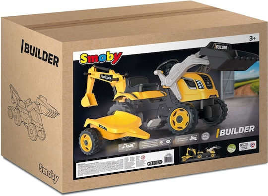 Kinder Bulldozer Builder Max Fuß zu Boden mit Kutsche & Pedal Gelb