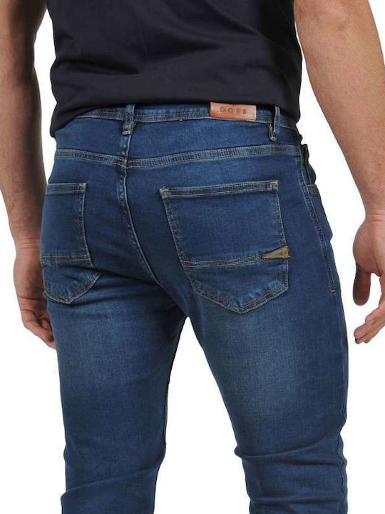 Pantalon De Blugi Elastic Pentru Bărbați Cu Fit Regular Albastru Marin