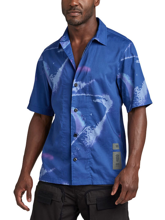 G-Star Raw Festival Baumwolle Hemd Blau