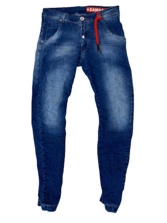 Herrenjeans mit Schleife Beschädigte Jeans WR23B MΠΛE