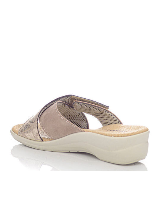 2057 Anatomische Damenplattformen Beige