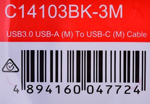 Unitek USB 3.0 Cable USB-C Male - USB-A Black 3m