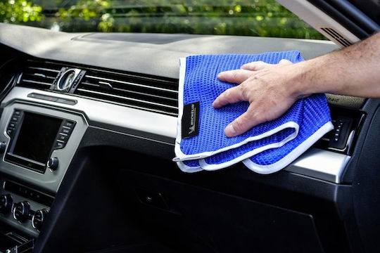 Michelin Lavetă Microfibră de curățenie pentru Materiale plastice pentru interior - Tabloul de bord Auto Albastru 50x40cm