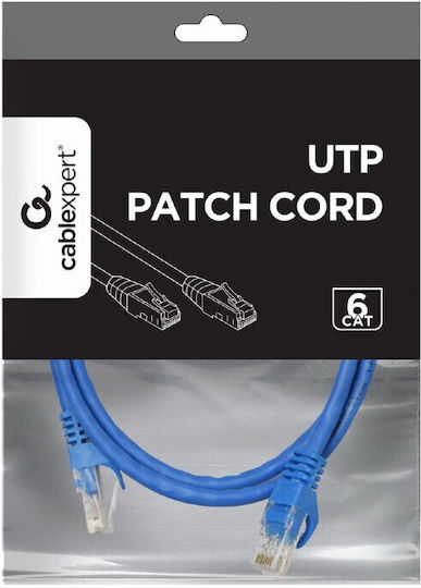 Cablexpert U/UTP Cat.6 Ethernet Netzwerkkabel 1m Blau
