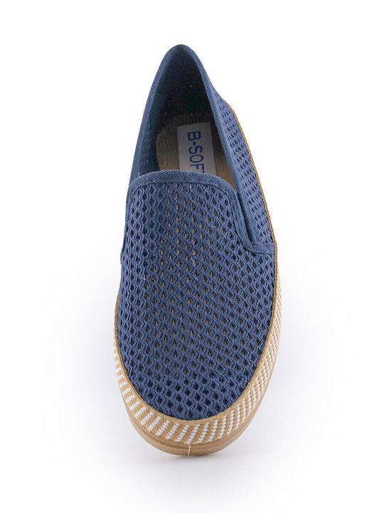 Fabric Men's Espadrilles in Blue Color