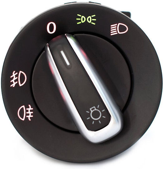 Car Light Switch for Seat Alhambra / Mii Volkswagen Amarok / Beetle (New) / Golf / Jetta / Tiguan / Touareg / Transporter / Up Black