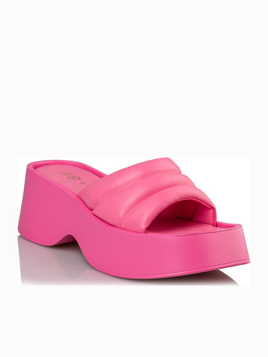 Flache Sandalen Für Damen Fuchsie