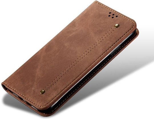 Denim Wallet Υφασμάτινο Καφέ (OnePlus Nord CE 2 Lite)