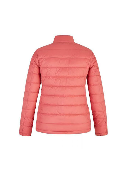 Jack in a Bag Women's Short Puffer Jacket Waterproof for Winter Pink