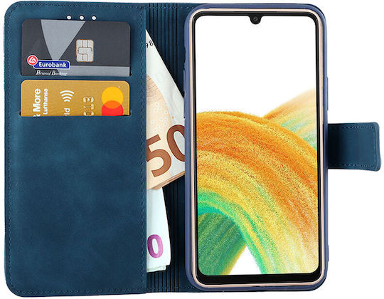 Lime Essential Magnet Buchen Sie Synthetisches Leder Dark Blue (Galaxy A33 5G)
