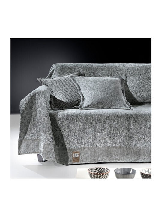 Guy Laroche Dreisitzer-Sofa Wurf 2 Seiten Balance 180x300cm Silver