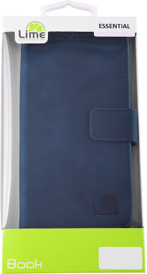 Lime Essential Magnet Book Silicone / Synthetic Leather Dark Blue (Redmi Note 11 Pro+ 5G)