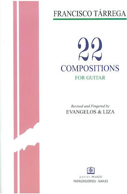 Panas Music Tarrega Francisco - 22 Compositions pentru Chitara