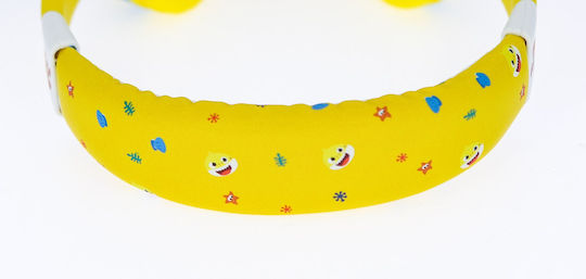 OTL Baby Shark Holiday Ενσύρματα Παιδικά On Ear Ακουστικά Κίτρινα