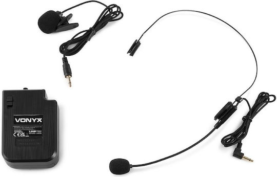 Vonyx Vonyx Karaoke-Lautsprecher mit Kabellosem Mikrofon VSA700-BP 174.060 Combo Schwarz