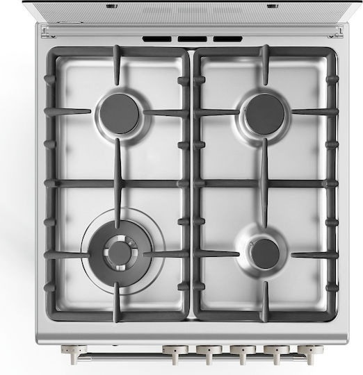 La Germania CLS6 4C 81 C X GPL Gasherd 65Es B59.5cm. Inox