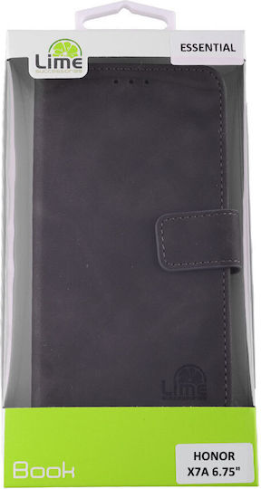 Lime Essential Magnet Buchen Sie Synthetisches Leder Gray (Honor X7a)
