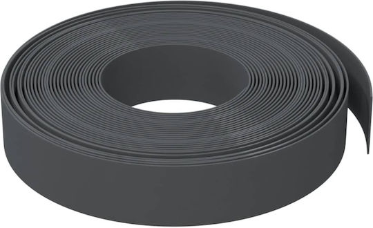vidaXL Plastic Garden Border in Gray Color 10cm x 10.0m