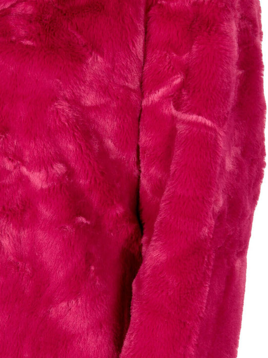 Women's Short Fur Fuchsia