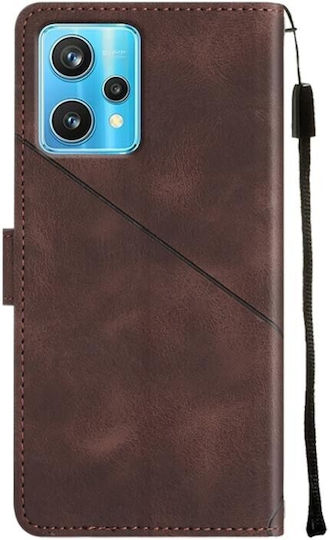 Embossed Wallet Δερματίνης Καφέ (OnePlus Nord CE 2 Lite)