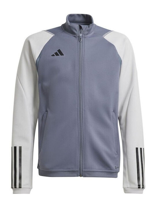 Adidas Sportliche Kinder-Strickjacke Gray Tiro 23 Competition