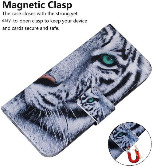 Coloured Drawing Tiger Wallet Δερματίνης Πολύχρωμο (OnePlus Nord CE 2 Lite)
