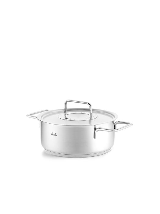 Fissler Pure Ανοξείδωτη Ρηχή Κατσαρόλα 2.4lt / 20cm