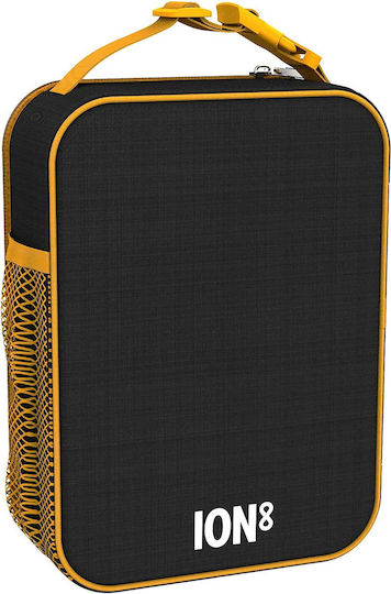 Ion8 Lunch Bag Σχολικό Ισοθερμικό Τσαντάκι Φαγητού Χειρός 4.2lt Μαύρο 19.5x8x26.5εκ.